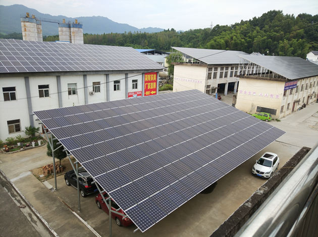 Sistema de montagem de garagem solar Huangshan Dingli-386KW