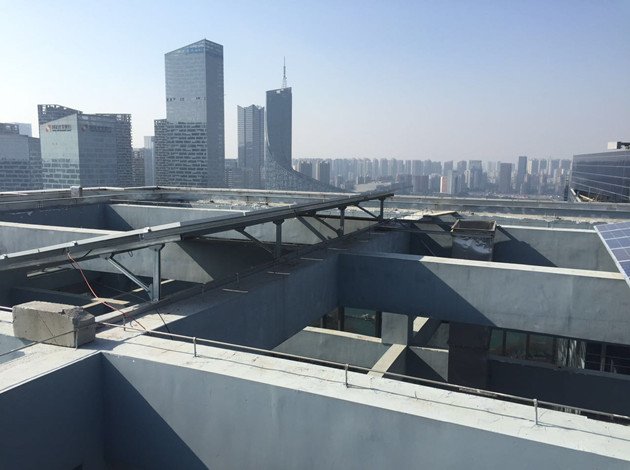 Sistema solar de telhado amarrado com grade de 20 kW para edifícios comerciais